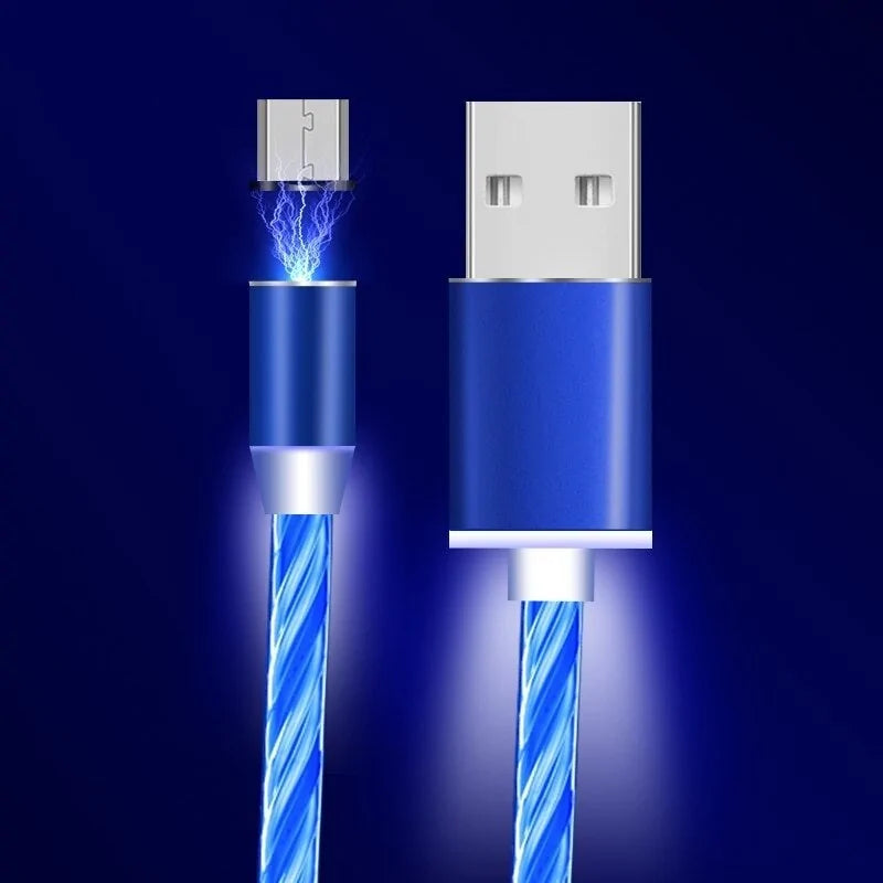 LED Magnetic USB Charging Cable